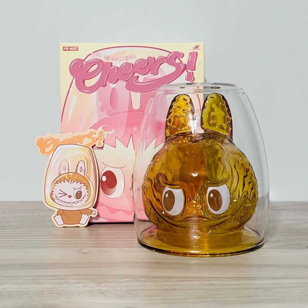Pop Mart The Monsters Cheers! Labubu Double Walled Glass Cup - Warm Heart